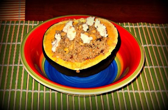 Acorn Squash stuff with Quinoa Salad