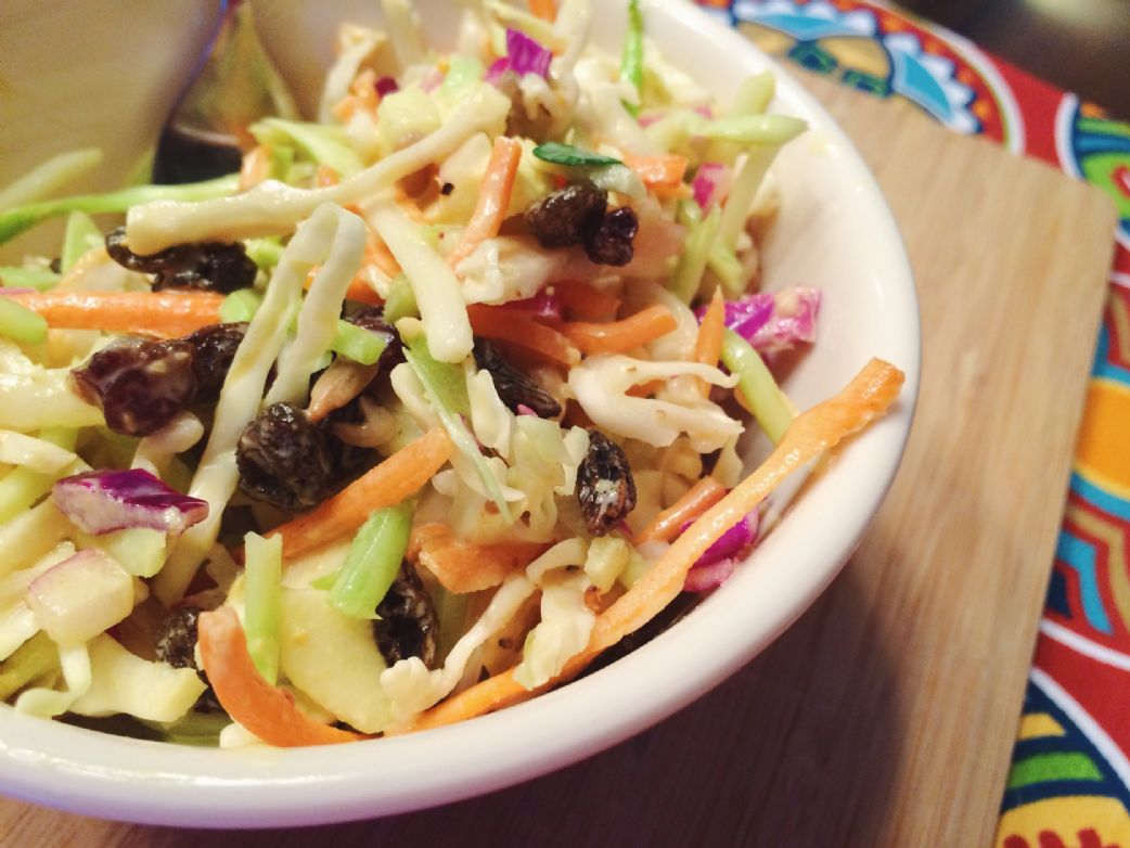 Sweet and Sour Rainbow Slaw