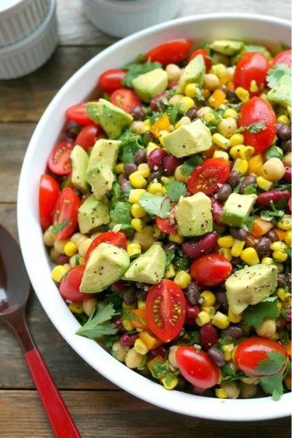 Corn, Bean and Avocado Salad