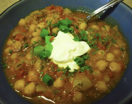 Chickpeas in Spicy Tomato Gravy