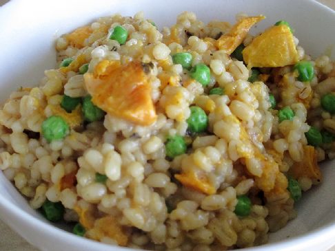 Baked Barley Sweet Potato Risotto