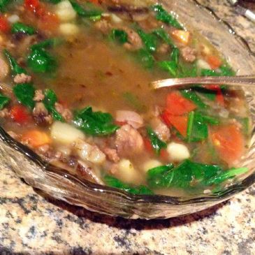 Tricolor Beef Soup