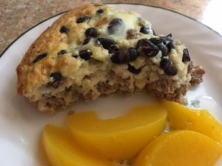 Ground Turkey and black bean Impossible Pie