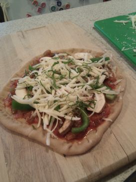 Pita Pizza - completely homemade