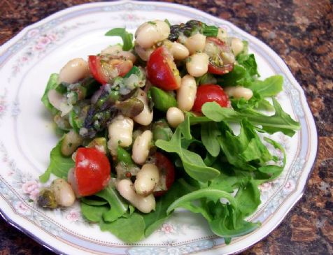 White Bean, Asparagus and Tomato Salad