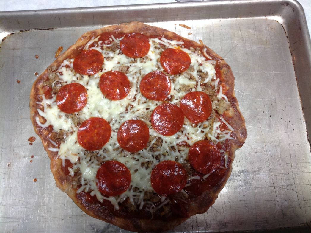 Lori's Fathead pizza