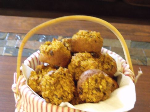 Oatmeal/Pumpkin Breakfast muffins