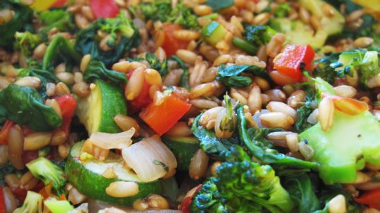 Mixed Vegetables with Spelt Berries