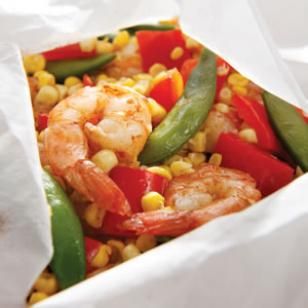 Five-Spice Shrimp and Vegetable Packets