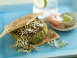 Falafel and Edamame Burger