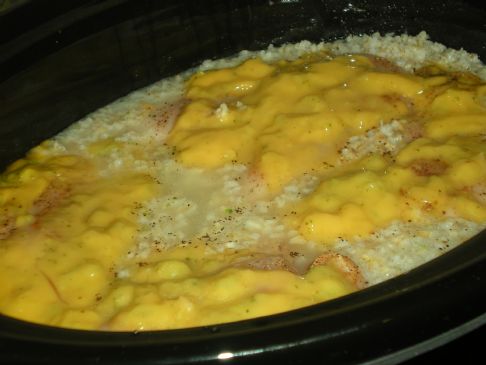 Easy Cheesy Chicken, Rice, Broc, ALL IN ONE CROCK POT