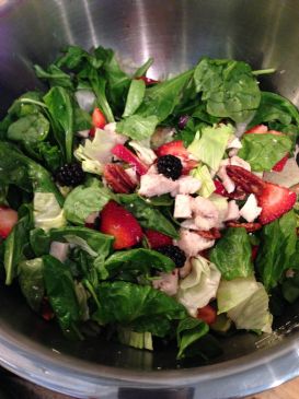 Berry Chicken Salad with Sweet Honey-Almond Dressing