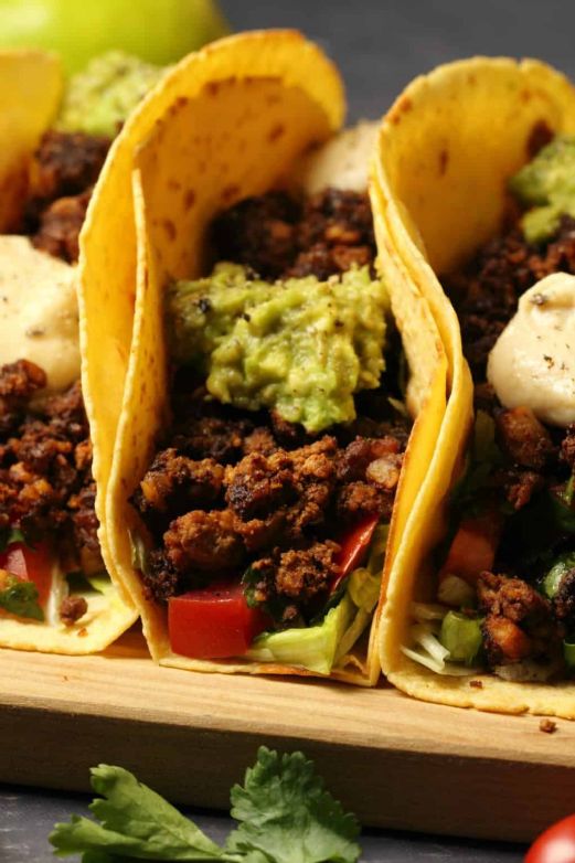 Vegan Taco Filling with soy and walnuts