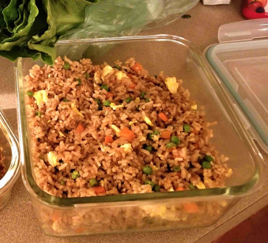 Donna's Fried Rice-1 serving=1/2 cup