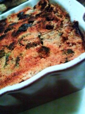 Chard and melba toast lasagna