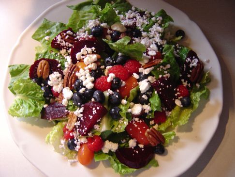 Garden Salad with Beets and Blueberries