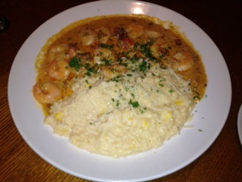 Shrimp with Country Ham and Red-Eye Gravy