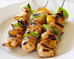 Mini Kebabs with Creamy Chilli Dip