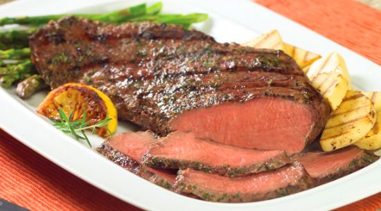 Grilled Lemon and Herb Crusted Tri Tip Roast