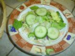 Greg's cucumber green salad