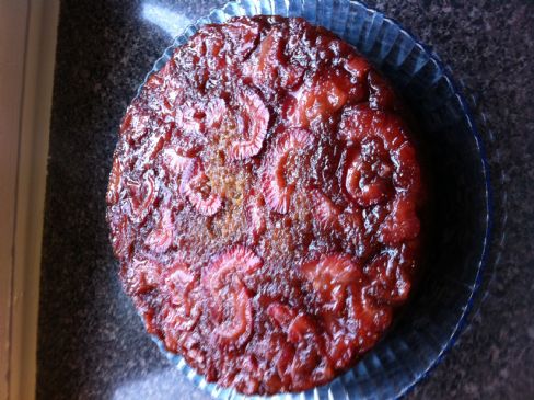 Buttermilk Strawberry Upsidedown Cake
