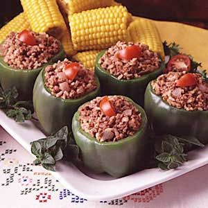 Stuffed Peppers with Brown Rice