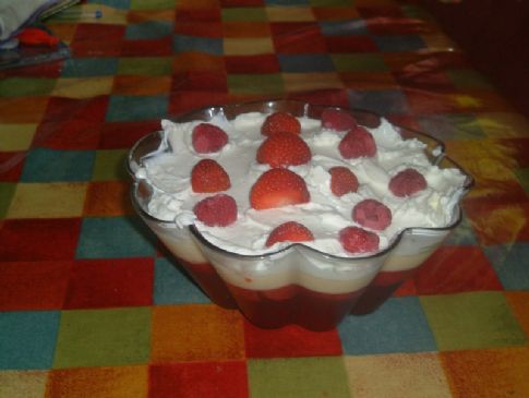 LOW FAT MIXED BERRIES TRIFLE