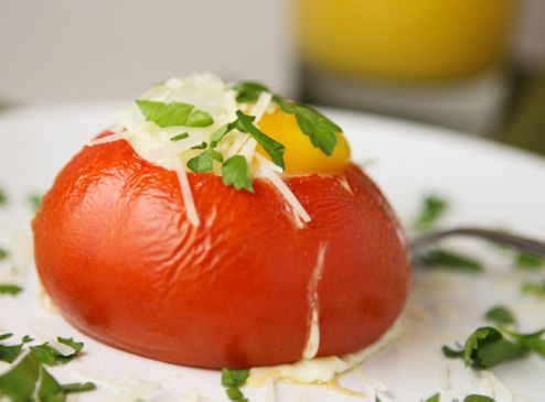 Stuffed Breakfast Tomatoes