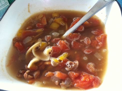 Vegetarian Bean and Noodle Soup