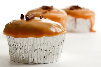 Caramel Pumpkin Pudding Cupcakes