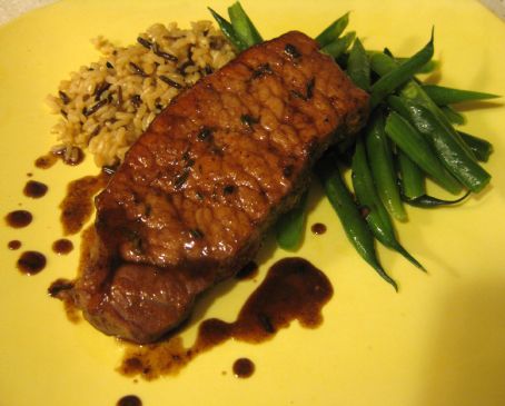 Rosemary Pork Loin Chops with Sweet and Sour Red Wine Sauce