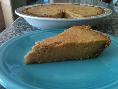 Lighter Pumpkin Pie with Graham Cracker Crust