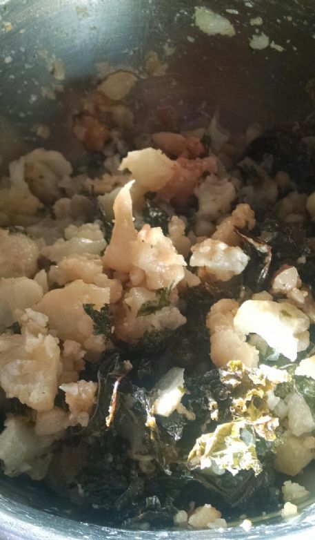 Cauliflower Garlic Kale Side