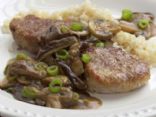 Pork Medallions with Miso-Mushroom Sauce