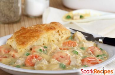 Low-Fat Slow Cooker Chicken Pot Pie