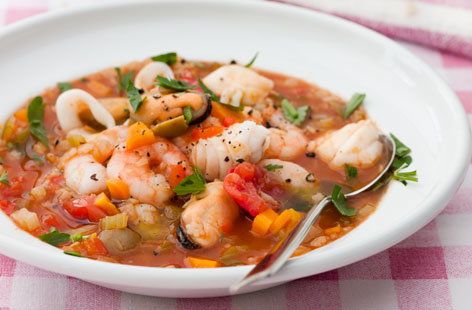 Tilapia and Shrimp with Asian Style Vegetables Soup