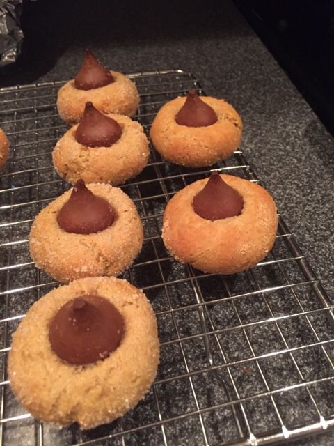 Protein kiss peanut butter blossom cookies