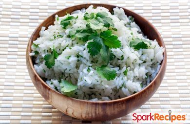 Coconut-Cilantro Rice with Lime