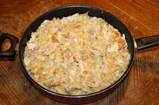 Vicki's One skillet Chicken Casserole