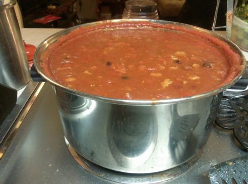 Erica's Pumpkin Chili (Company Style)