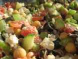 greek-ish chickpea salad