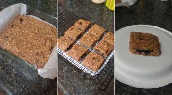 Almond Banana Squares