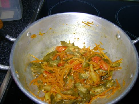 Carrot-Okra curry