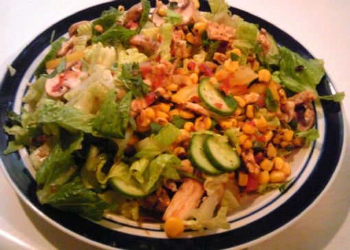 Roasted Corn and Tempeh Salad