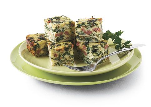 Frittata Bites with Chard, Sausage, and Feta