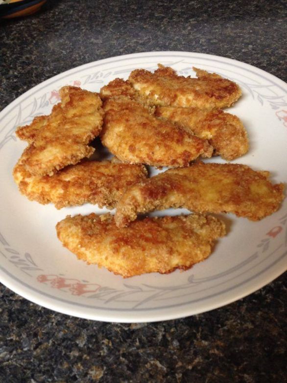 Crispy Baked Chicken with pork rind crust