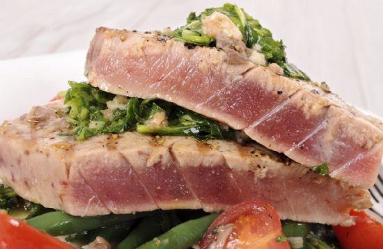 Grilled Mediterranean Ahi Tuna