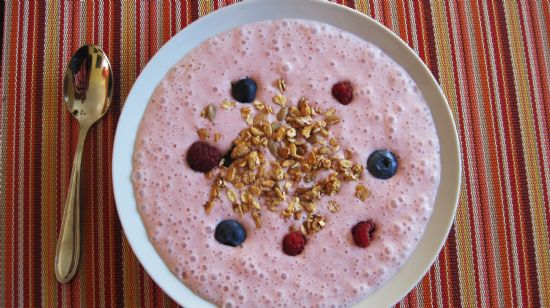 Strawberry Smoothie Oatmeal