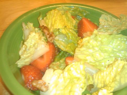 Romaine Salad with Berries and Maple Nuts