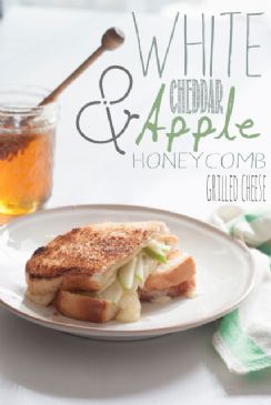 White cheddar apple and honey grilled cheese